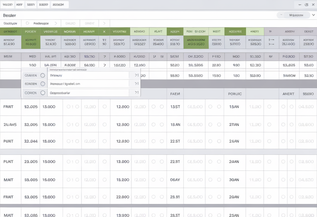 Exemple de menu déroulant dans Excel permettant de sélectionner une valeur prédéfinie dans une cellule