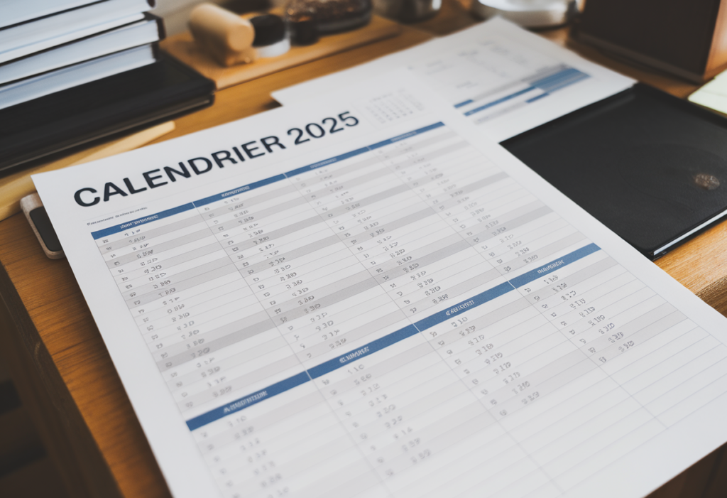 Modèle de calendrier 2025 à télécharger et modifier dans Excel